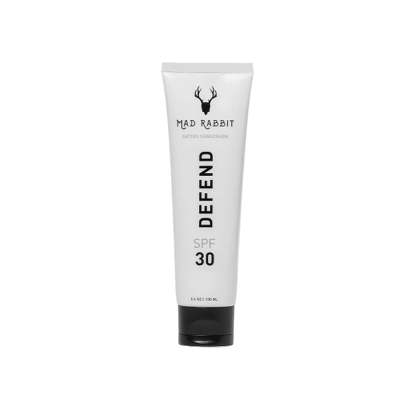 Mad Rabbit Defends Tattoo Sunscreen, SPF 30, Anti-Aging, 3.4 oz.